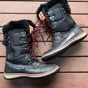 Pajar fur lined winter snow boots